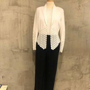 Diane Von Furstenberg Black and White Jumpsuit.